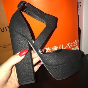 Brand new Topshop black heel 37 6.5 7